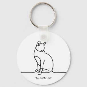 Llavero de ilustración de gato adorable – Regalo p