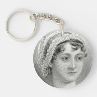 Llavero de ilustración vintage de Jane Austen