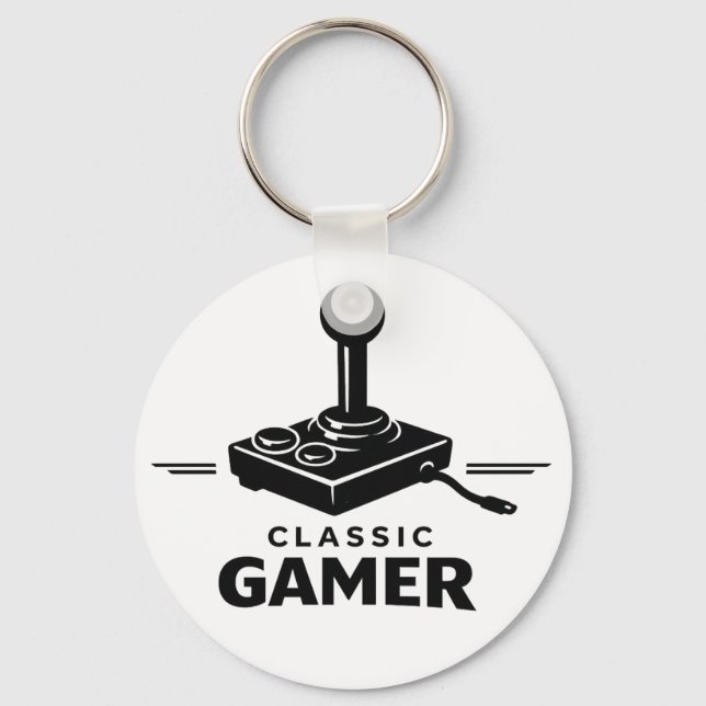 Llavero de joystick retro Classic Gamer (Anverso)