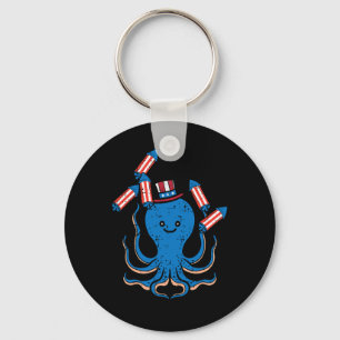 Llavero De Julio Día De La Independencia Del Octopus Las M
