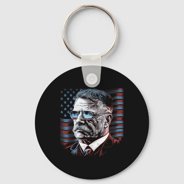 Llavero De Julio El Presidente Theodore Teddy Roosevelt Am (Anverso)