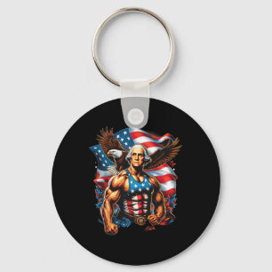 Llavero De Julio Funny Patriótico George Washington 4 de J