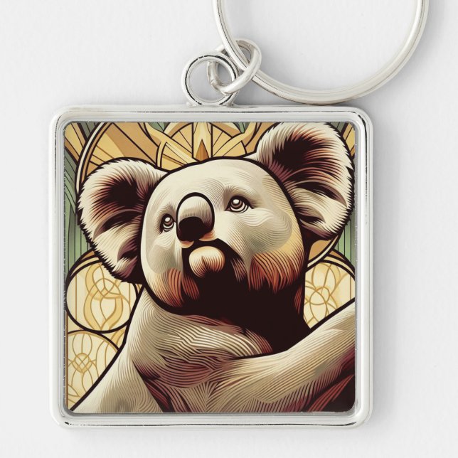 Llavero de Koala Art Deco (Frente)