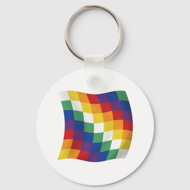 Llavero de la Bandera Aymara (Anverso)