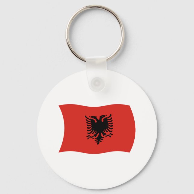 Llavero de la bandera de Albania (Anverso)
