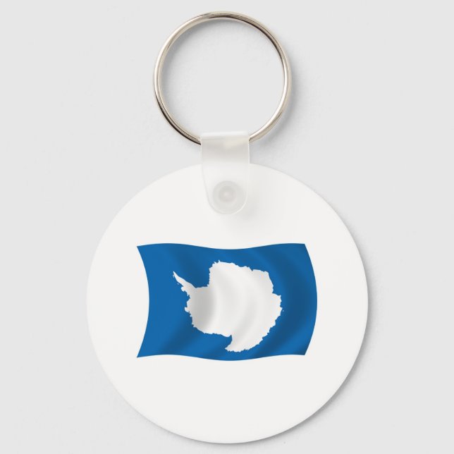 Llavero de la bandera de Antártida (Anverso)
