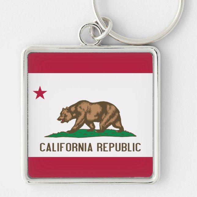 Llavero de la bandera de California (Frente)