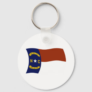 Llavero de la bandera de Carolina del Norte