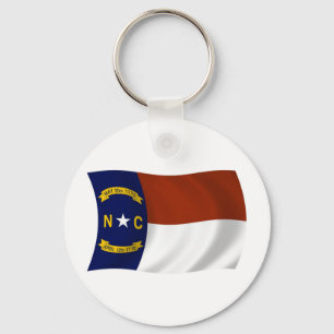 Llavero de la bandera de Carolina del Norte