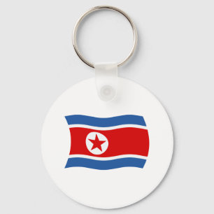 Llavero de la bandera de Corea del Norte