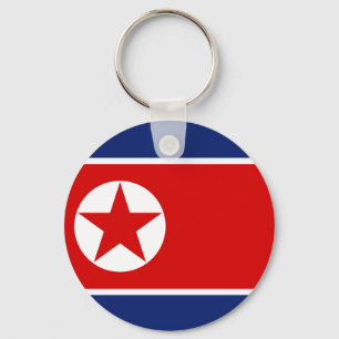 Llavero de la bandera de Corea del Norte