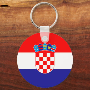 Llavero de la bandera de Croacia – Diseño de arte 