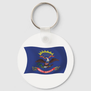 Llavero de la bandera de Dakota del Norte