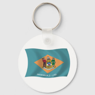 Llavero de la bandera de Delaware