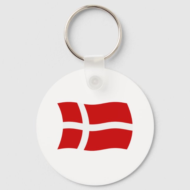 Llavero de la bandera de Dinamarca (Anverso)