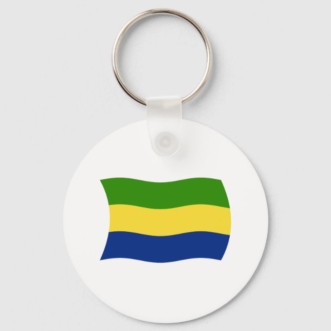 Llavero de la bandera de Gabón (Anverso)
