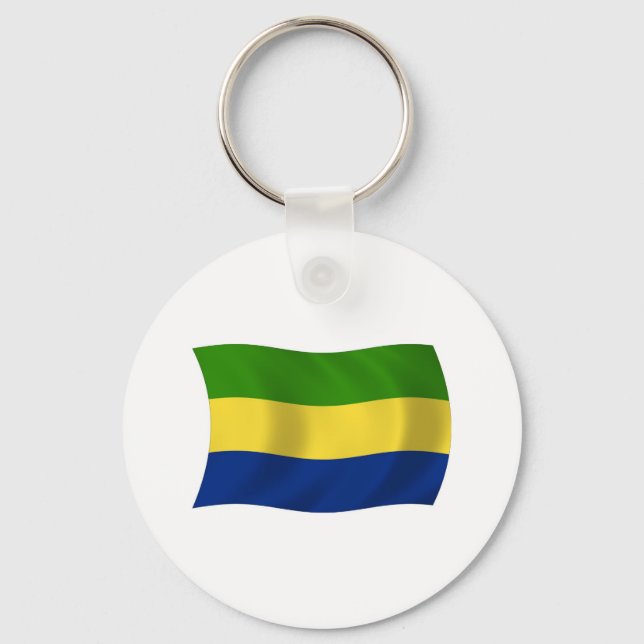Llavero de la bandera de Gabón (Anverso)