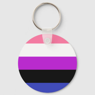 Llavero de la bandera de Genderfluid