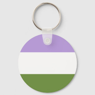 Llavero de la bandera de Genderqueer