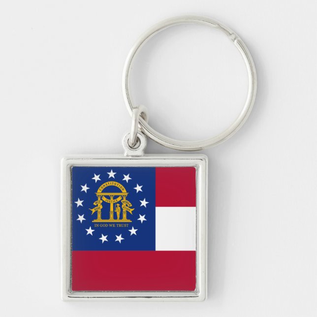 Llavero de la bandera de Georgia (Frente)
