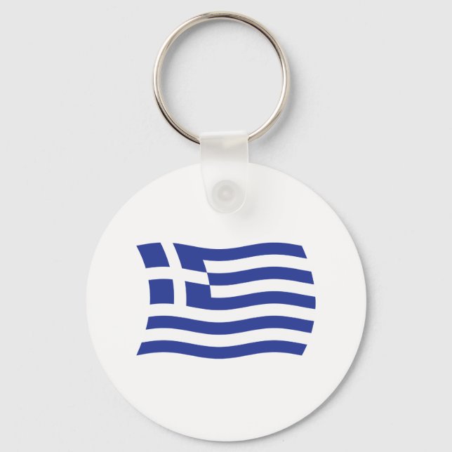 Llavero de la bandera de Grecia (Anverso)