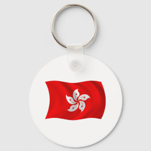 Llavero de la bandera de Hong Kong