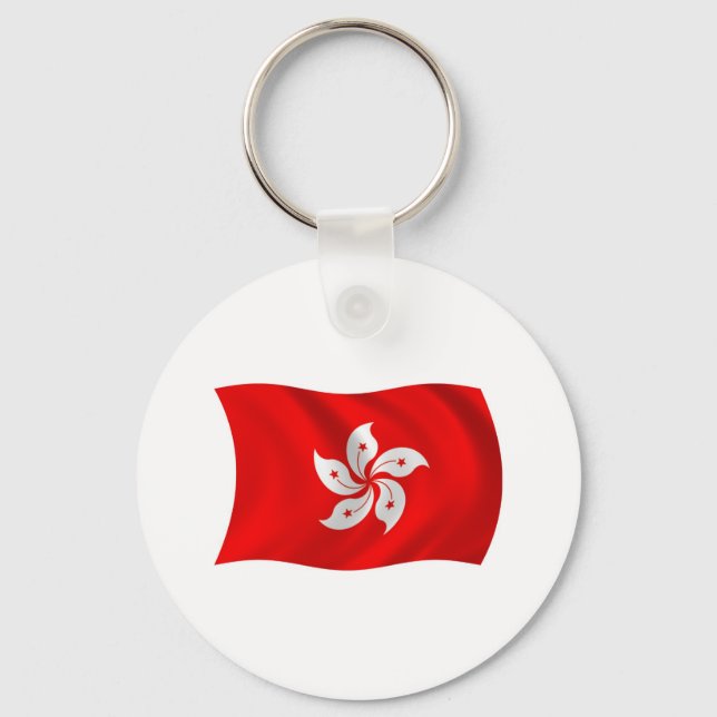 Llavero de la bandera de Hong Kong (Anverso)