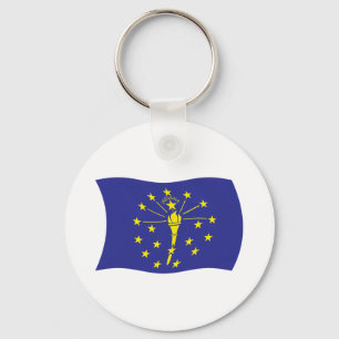 Llavero de la bandera de Indiana