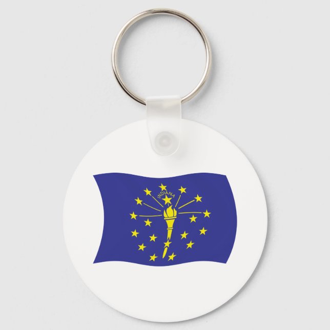 Llavero de la bandera de Indiana (Anverso)