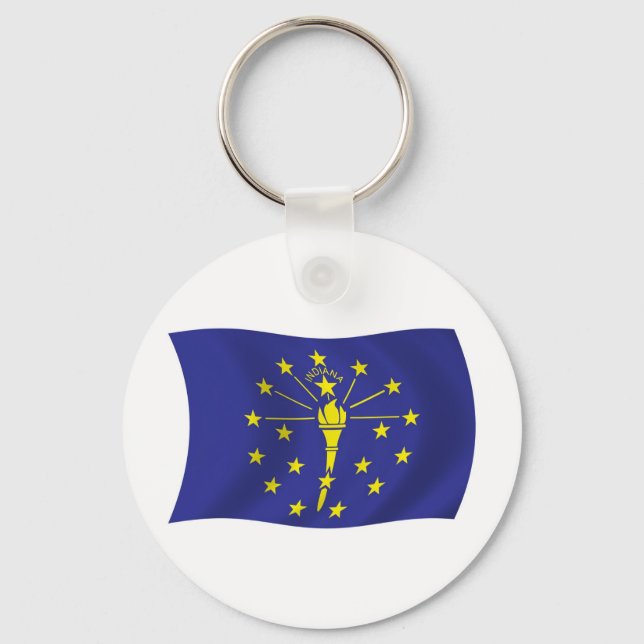 Llavero de la bandera de Indiana (Anverso)