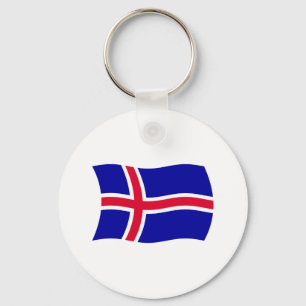 Llavero de la bandera de Islandia