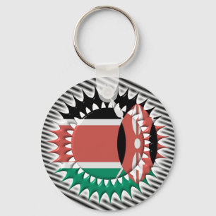 Llavero de la bandera de Kenia