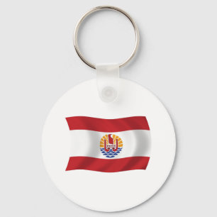 Llavero de la bandera de la Polinesia Francesa