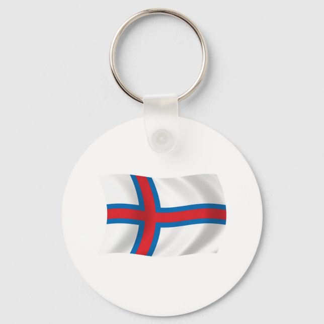 Llavero de la bandera de las Islas Feroe (Anverso)