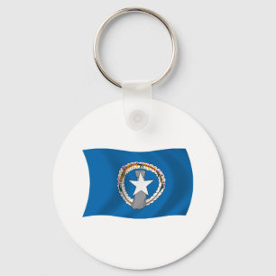 Llavero de la bandera de las Islas Marianas del No