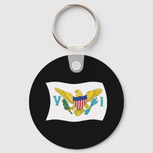Llavero de la bandera de las Islas Vírgenes de los