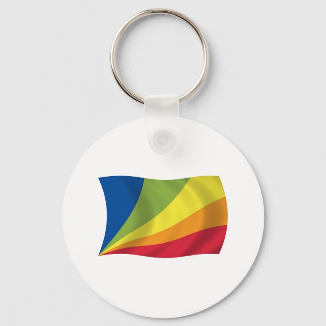 Llavero de la bandera de Lingua Franca Nova (Anverso)