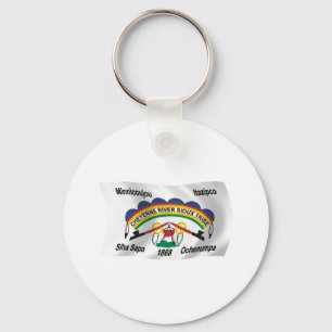 Llavero de la bandera de los sioux del río Cheyenn