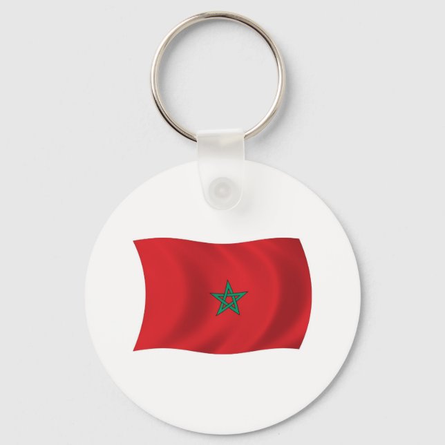 Llavero de la bandera de Marruecos (Anverso)