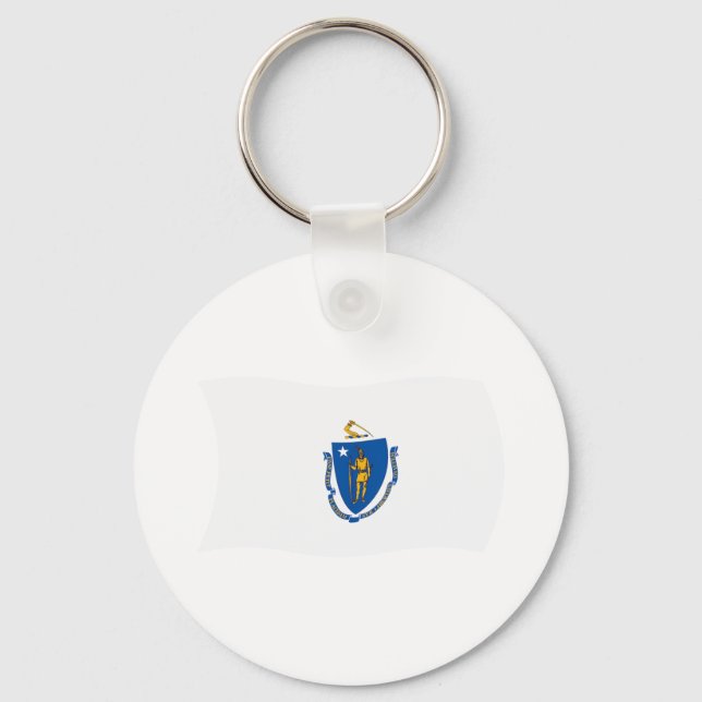 Llavero de la bandera de Massachusetts (Anverso)