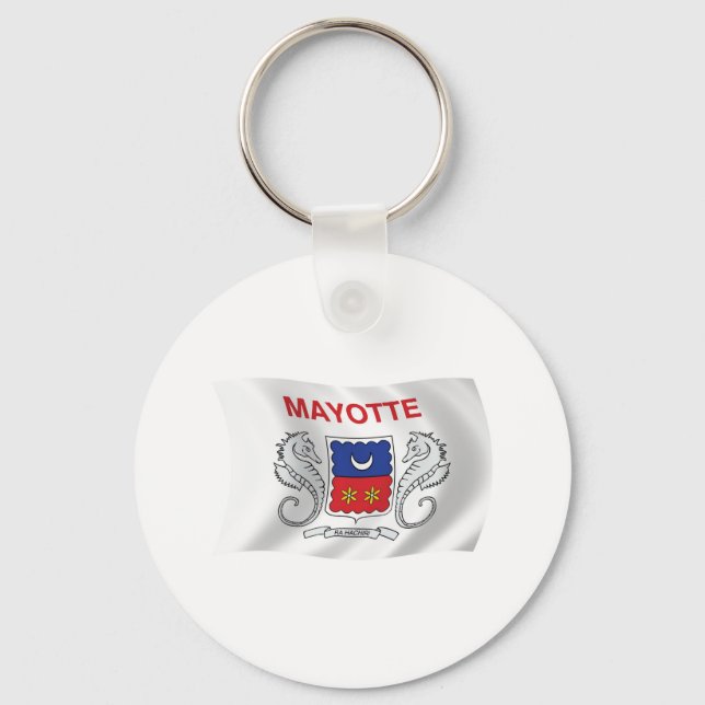 Llavero de la bandera de Mayotte (Anverso)
