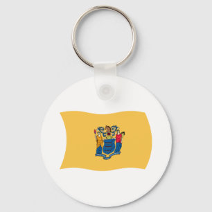 Llavero de la bandera de Nueva Jersey