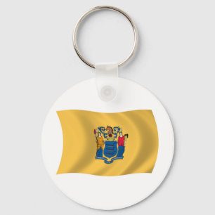 Llavero de la bandera de Nueva Jersey