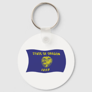 Llavero de la bandera de Oregon