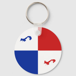 Llavero de la bandera de Panamá Fisheye