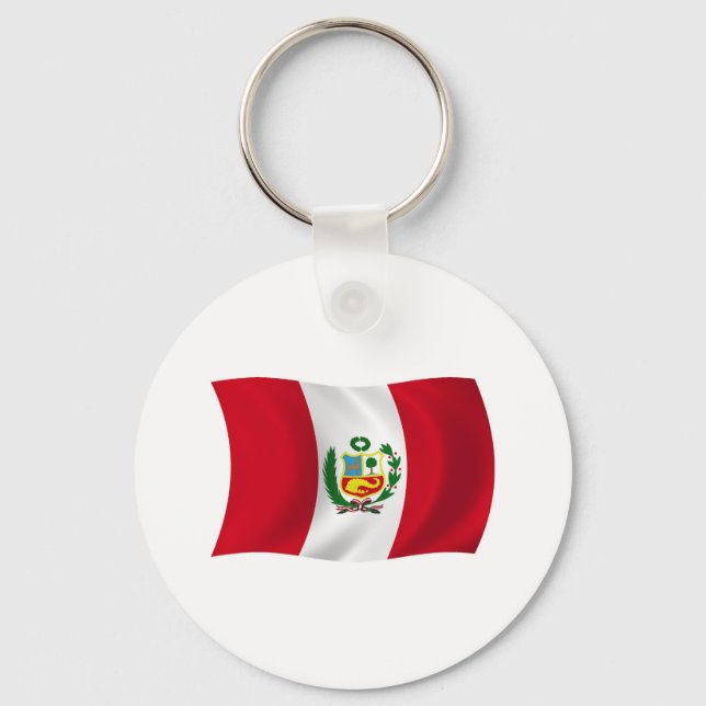 Llavero de la bandera de Perú (Anverso)