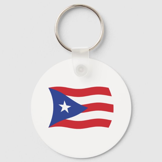 Llavero de la Bandera de Puerto Rico (Anverso)