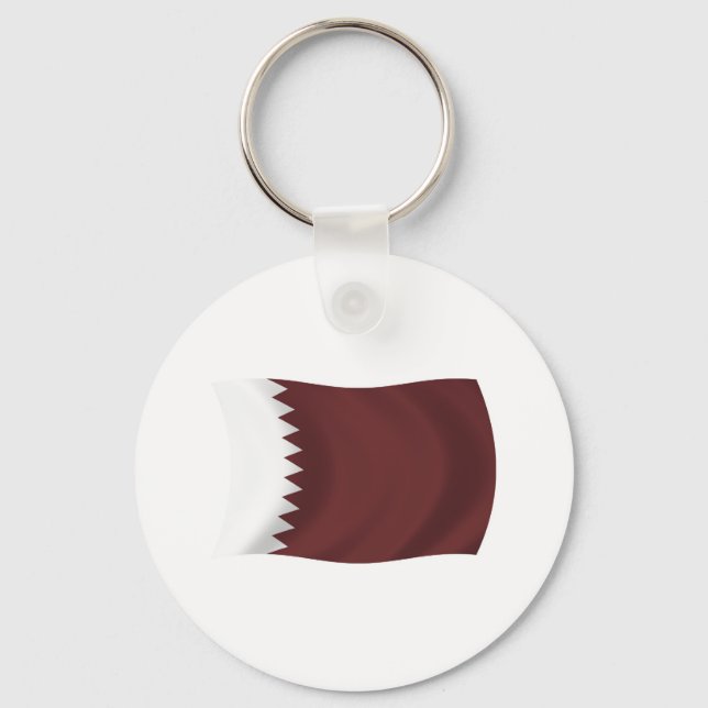 Llavero de la bandera de Qatar (Anverso)
