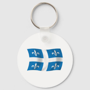 Llavero de la bandera de Quebec