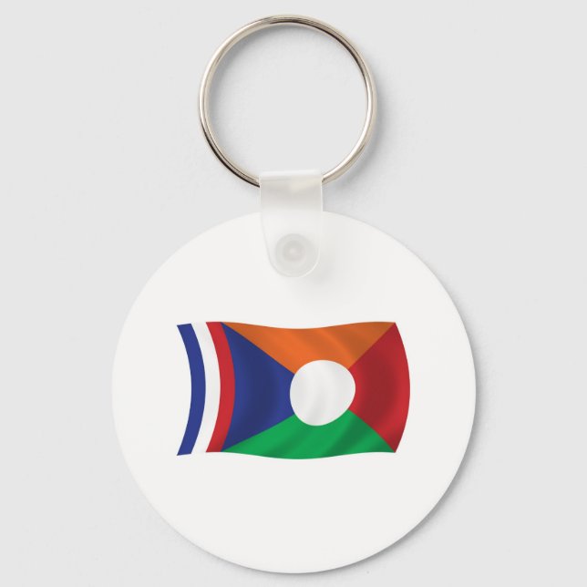 Llavero de la bandera de Reunión (Anverso)